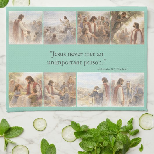 No unimportant person キッチンタオル (折り畳み)