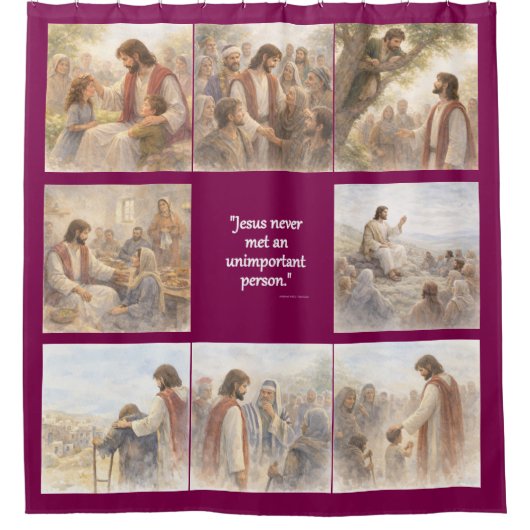 No unimportant person シャワーカーテン (正面)