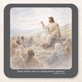 No unimportant person スクエアペーパーコースター