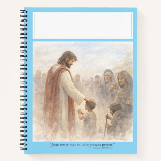 No unimportant person ノートブック (正面)