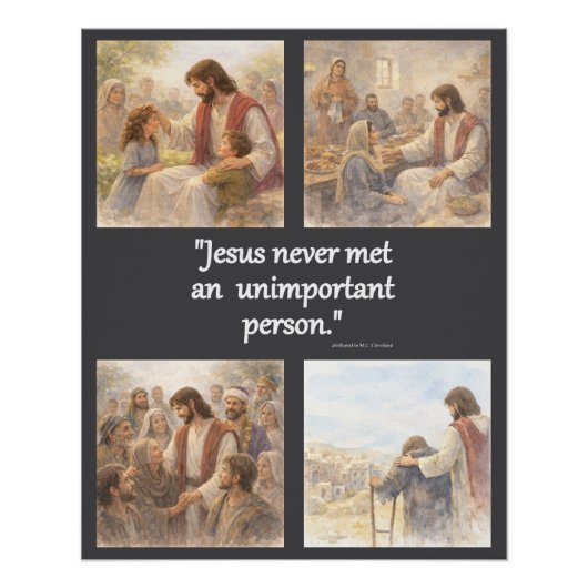 No unimportant person ポスター (正面)