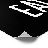 No Upsettiスパゲティ食べフードプおもしろいン・ダークBG ポスター (角)