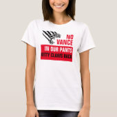 No Vance in Our Pants Cat Claw Vote Kamala Tシャツ (正面)