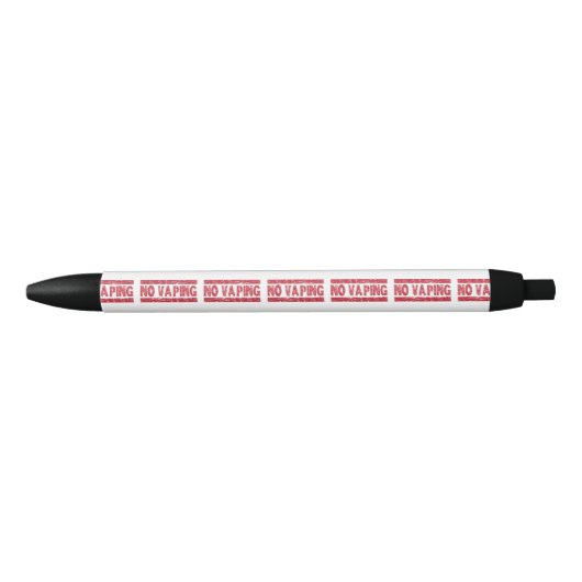 No Vaping Red Ink Stamp 黒ボールペン (正面)