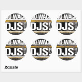 No Wack DJsラウンドステッカー ラウンドシール (シート)