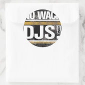 No Wack DJsラウンドステッカー ラウンドシール (バッグ)