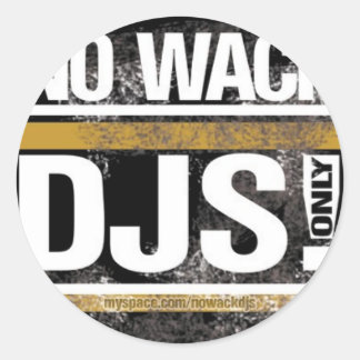 No Wack DJsラウンドステッカー ラウンドシール