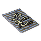 No Wake Zone船舶航海のいかりと車輪 ノートブック (右側)