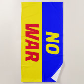 NO WARビーチ ビーチタオル (正面)