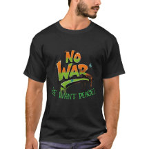 「No War」グラフィティアートピースデザインメンズカスタム