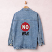 NO WAR – 平和に対する世界的な抗議 デニムジャケット (ハンガー)