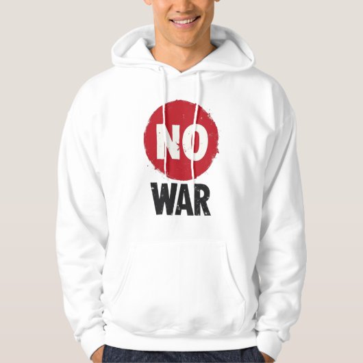 NO WAR – 平和に対する世界的な抗議 パーカ (正面)