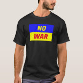 NO WAR BASICブラックTシャツ Tシャツ (正面)