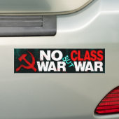 「No War But Class War」バンパーステッカー バンパーステッカー (車上)