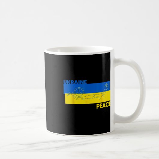 No War - Designs For The Peace Movement 4 コーヒーマグカップ (右)