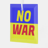 NO WAR GLASSオーナメント ガラスオーナメント (正面左)