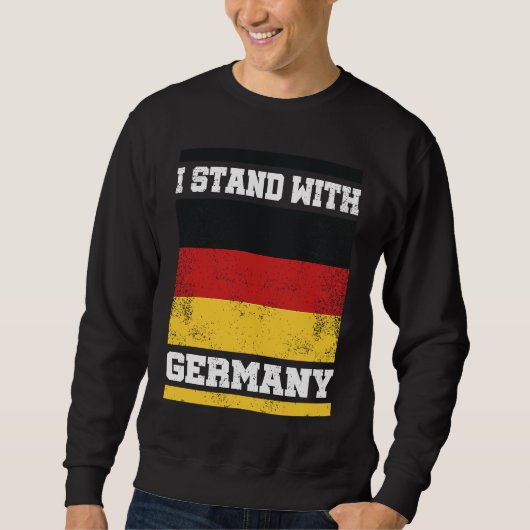 No war in europe I Deutschland Flagge I I stand wi スウェットシャツ (正面)