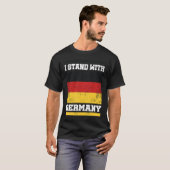 No war in europe I Deutschland Flagge I I stand wi Tシャツ (正面フル)
