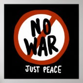 No War Just Peace ポスター (正面)