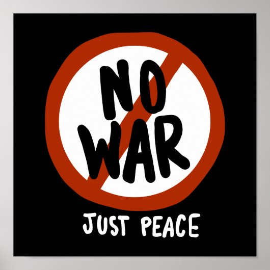 No War Just Peace ポスター (正面)