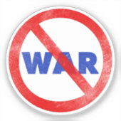 No War Symbol シール (正面)