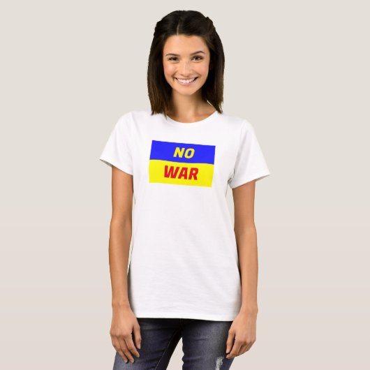 NO WAR Women's Basic Tシャツ (正面フル)