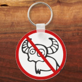 NO Water Buffalo ⚠アジアおもしろいタイのサイン⚠ キーホルダー (正面)