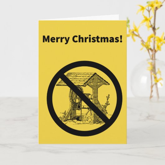 No Well – クリスマス カード (黄色い花)