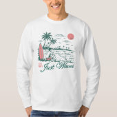 No Wifi Just Waves Tシャツ (正面)