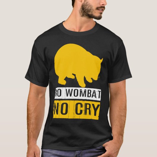 No Wombat No Cry Tシャツ (正面)