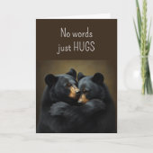 No Words Just Hugs Bear Hugs also Love Prayers カード (正面)