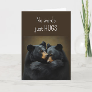 No Words Just Hugs Bear Hugs also Love Prayers カード