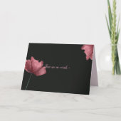 NO WORDS - SYMPATHY CARD サンキューカード (正面)