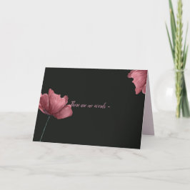 NO WORDS - SYMPATHY CARD サンキューカード