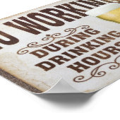 No Working During Drinking Hours ポスター (角)