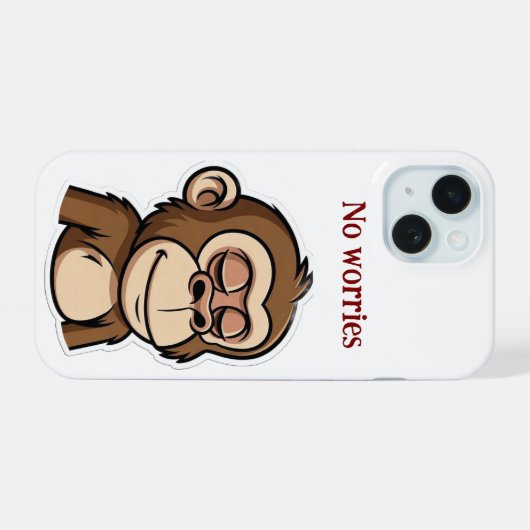 no worries  Phone Case iPhone 15ケース (裏面横)