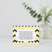 No wrap insertカード赤ちゃんシャワーイエローブラック エンクロージャーカード (スタンド正面)