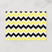 No wrap insertカード赤ちゃんシャワーイエローブラック エンクロージャーカード (裏面)