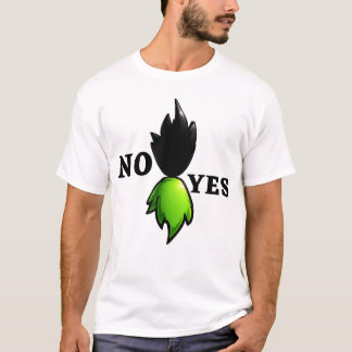 No Yes グラフィックTシャツ - ミニマリスト抽象芸術 Tシャツ