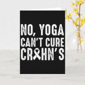 No Yoga Cant Cure Crohn's Disease  カード (黄色い花)