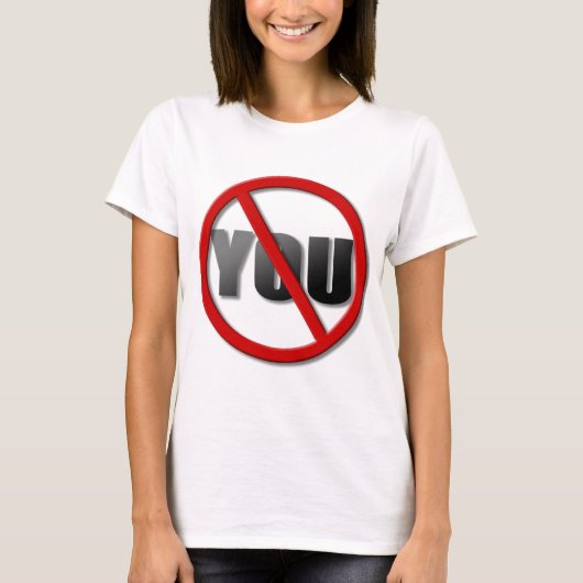 No You記号(ライトカラー用) Tシャツ (正面)