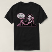 No You Hang Up First Ghost face Halloween Funny Ho Tシャツ (デザイン正面)