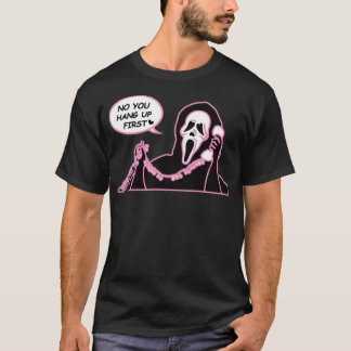 No You Hang Up First Ghost face Halloween Funny Ho Tシャツ