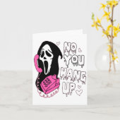 No You Hang Up Funny Valentine  カード (黄色い花)