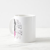 No You Hang Up Funny Valentine  コーヒーマグカップ (正面左)