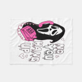 No You Hang Up Funny Valentine  フリースブランケット (正面(横))