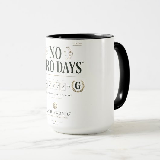 No Zero Days™ | GUCHIEWORLD™ マグカップ (正面右)