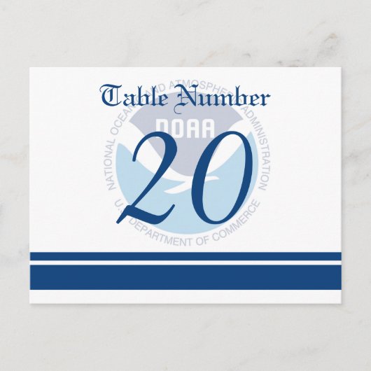 NOAAのテー結婚ブルNimberはがき ポストカード (正面)