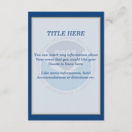 NOAAの結婚挿入カード エンクロージャーカード