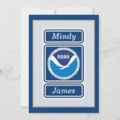 NOAAブライダルシャワーパーティの招待状 招待状 (裏面)